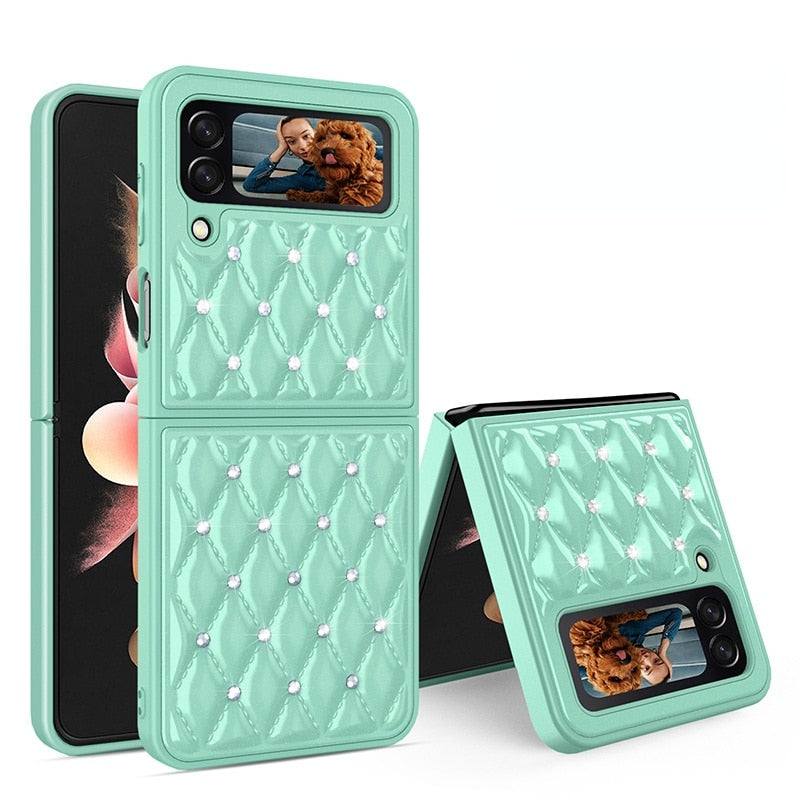 Rhomboid Pattern Case For Samsung Z Flip 3 - Premium Mobile Phone Cases from Dressmycell.com - Just $20.00! Shop now at Dressmycell.com Rhomboid Pattern Case For Samsung Z Flip 3 - Premium Mobile Phone Cases from Dressmycell.com - Just $20.00! Shop now at Dressmycell.com